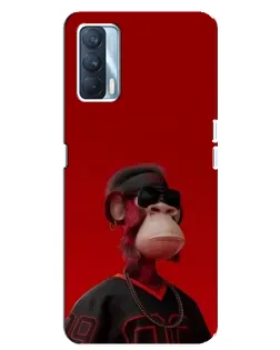 Чохол для OPPO A92s з картинкою «Bored Ape в червоному»