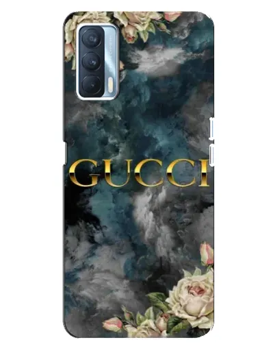 Чехол для OPPO A92s с картинкой «Абстрактные цветы Gucci»