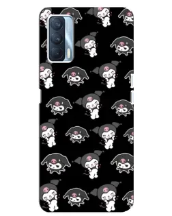 Чохол для OPPO A92s з картинкою «Чорний паттерн Kuromi» Чохол для OPPO A92s з картинкою «Чорний паттерн Kuromi»