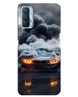 Чохол для OPPO A92s з картинкою «BMW у диму» Чохол для OPPO A92s з картинкою «BMW у диму»
