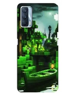 Чохол для OPPO A92s з картинкою «Minecraft лісовий пейзаж»