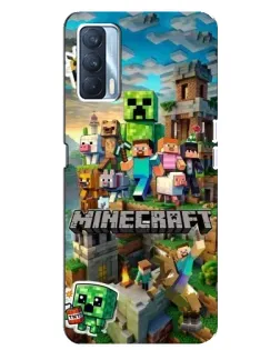 Чохол для OPPO A92s з картинкою «Замок Minecraft»