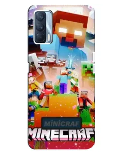 Чохол для OPPO A92s з картинкою «Minecraft герої гри»