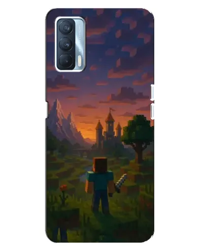 Чехол для OPPO A92s с картинкой «Стив у башни»