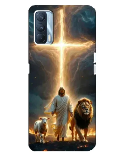 Чехол для OPPO A92s с картинкой «Лев Иуды и Свет»