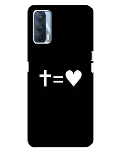 Чехол для OPPO A92s с картинкой «Крест и Сердце»