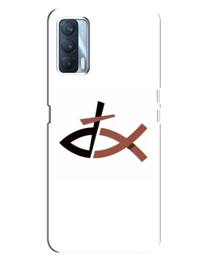 Чехол для OPPO A92s с картинкой «Рыба и крест»