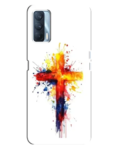 Чехол для OPPO A92s с картинкой «Акварельный крест»
