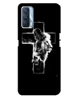Чехол для OPPO A92s с картинкой «Сияющий крест Jesus»