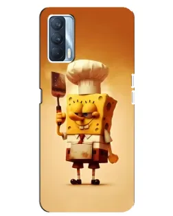 Чохол для OPPO A92s з картинкою «Губка Боб кухар»