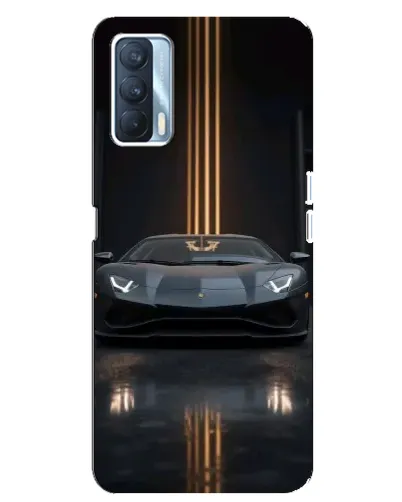 Чохол для OPPO A92s з картинкою «Lamborghini золоті лінії»