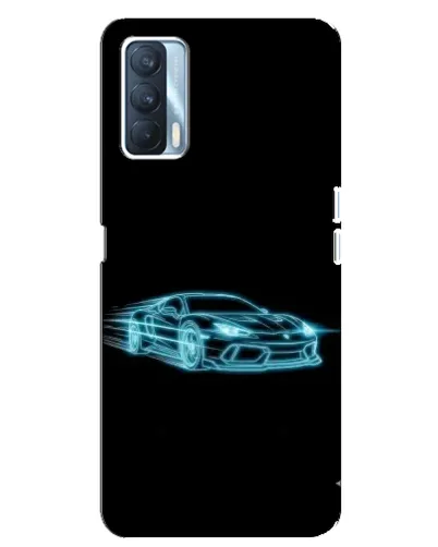 Чохол для OPPO A92s з картинкою «Неоновий контур Lamborghini»