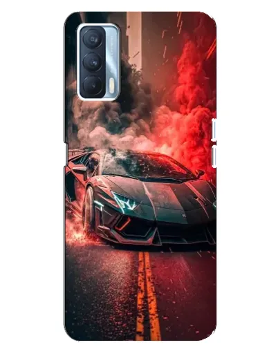 Чохол для OPPO A92s з картинкою «Lamborghini червоний дим»
