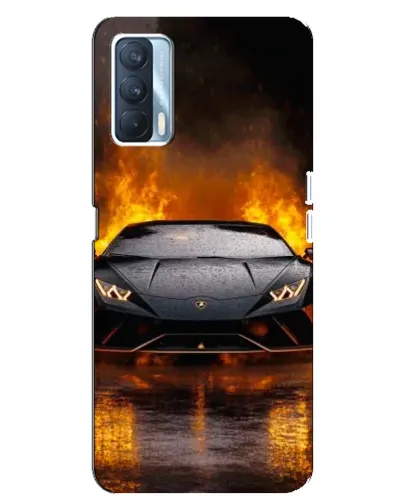 Чохол для OPPO A92s з картинкою «Lamborghini у вогні»