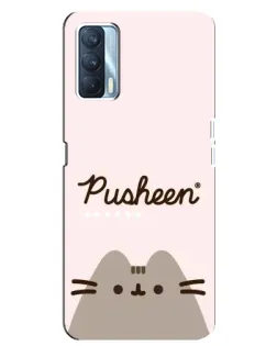 Чохол для OPPO A92s з картинкою «Pusheen логотип»