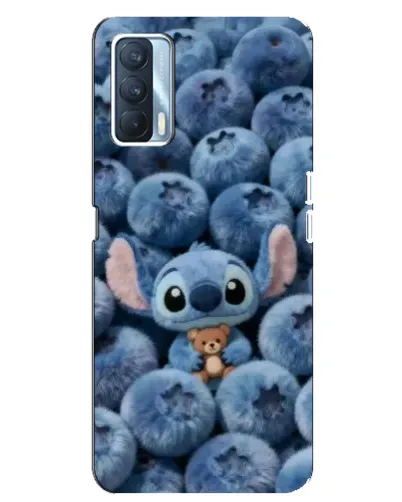 Чехол для OPPO A92s с картинкой «Стич и голубика»