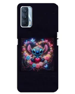 Чохол для OPPO A92s з картинкою «Stitch у квітах»