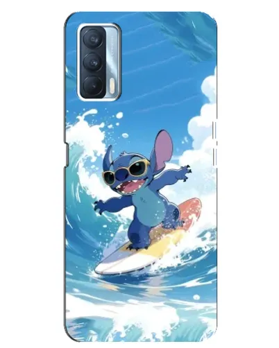 Чехол для OPPO A92s с картинкой «Стич на волне»