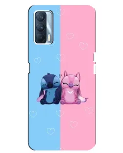 Чохол для OPPO A92s з картинкою «Stitch та Angel Love»