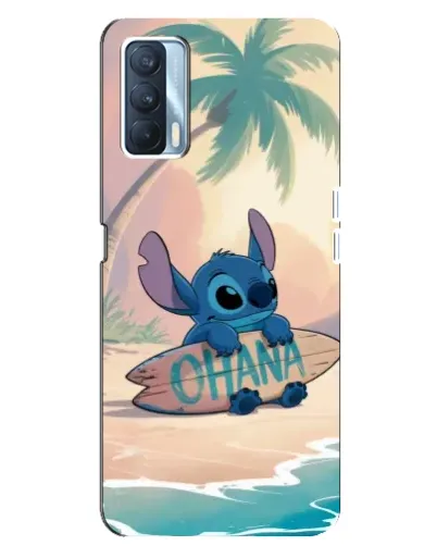 Чехол для OPPO A92s с картинкой «Стич на серфе»