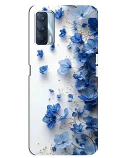 Чехол для OPPO A92s с картинкой «Голубой цветочный каскад» Чехол для OPPO A92s с картинкой «Голубой цветочный каскад»