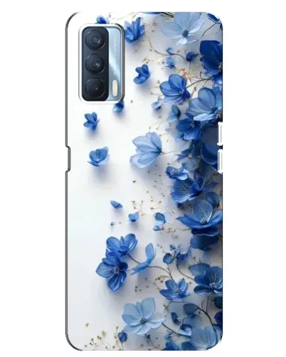 Чехол для OPPO A92s с картинкой «Голубой цветочный каскад» Чехол для OPPO A92s с картинкой «Голубой цветочный каскад»