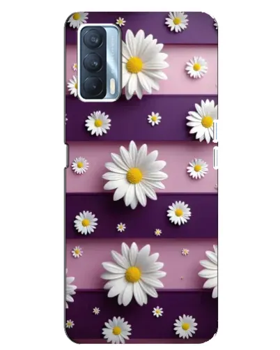 Чехол для OPPO A92s с картинкой «Ромашки на фиолетовом» Чехол для OPPO A92s с картинкой «Ромашки на фиолетовом»