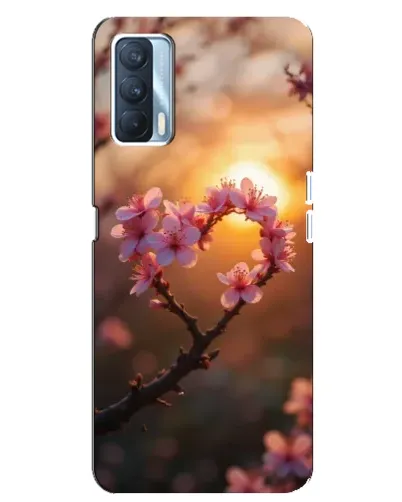 Чехол для OPPO A92s с картинкой «Розовый цвет сердце на фоне заката» Чехол для OPPO A92s с картинкой «Розовый цвет сердце на фоне заката»