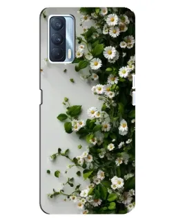 Чехол для OPPO A92s с картинкой «Ветка мелких белых цветов» Чехол для OPPO A92s с картинкой «Ветка мелких белых цветов»