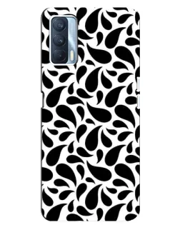 Чохол для OPPO A92s з картинкою «Контрастні чорні краплі»