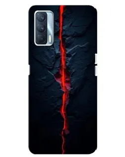 Чохол для OPPO A92s з картинкою «Червона лавова тріщина»