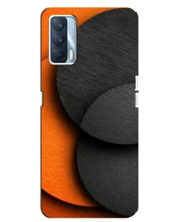Чохол для OPPO A92s з картинкою «Геометрія помаранчевих кіл»