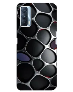 Чохол для OPPO A92s з картинкою «Об'ємна темна решітка»
