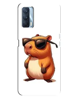 Чехол для OPPO A92s с картинкой «Капибара в очках» Чехол для OPPO A92s с картинкой «Капибара в очках»