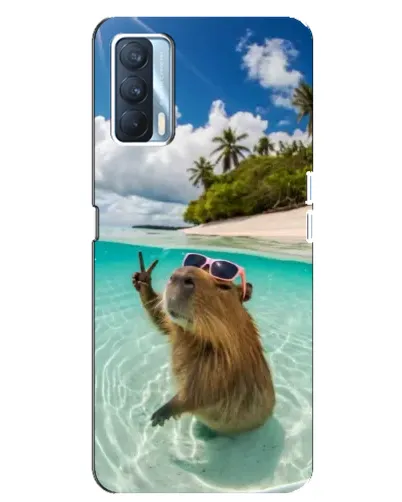 Чехол для OPPO A92s с картинкой «Капибара на море» Чехол для OPPO A92s с картинкой «Капибара на море»