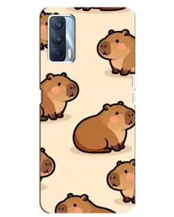 Чехол для OPPO A92s с картинкой «Паттерн милых капибар» Чехол для OPPO A92s с картинкой «Паттерн милых капибар»