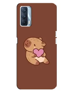 Чехол для OPPO A92s с картинкой «Капибара с сердцем» Чехол для OPPO A92s с картинкой «Капибара с сердцем»