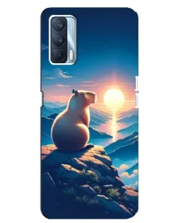 Чехол для OPPO A92s с картинкой «Закат солнца с капибарой» Чехол для OPPO A92s с картинкой «Закат солнца с капибарой»