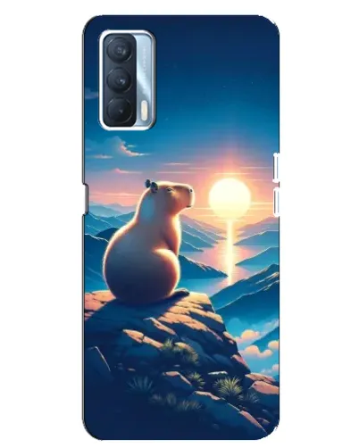 Чехол для OPPO A92s с картинкой «Закат солнца с капибарой» Чехол для OPPO A92s с картинкой «Закат солнца с капибарой»