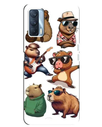 Чехол для OPPO A92s с картинкой «Крутые капибары музыканты» Чехол для OPPO A92s с картинкой «Крутые капибары музыканты»