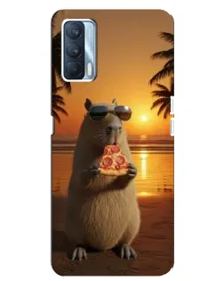 Чехол для OPPO A92s с картинкой «Капибара с пиццей» Чехол для OPPO A92s с картинкой «Капибара с пиццей»