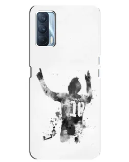 Чохол для OPPO A92s з картинкою «Чорно-білий силует Мессі» Чохол для OPPO A92s з картинкою «Чорно-білий силует Мессі»