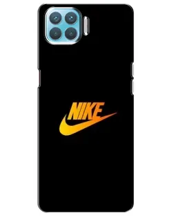 Чохол для OPPO A93 з картинкою «Золотий логотип Nike»