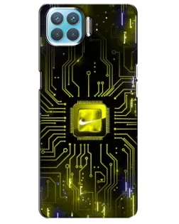 Чохол для OPPO A93 з картинкою «Nike — золота іскра»