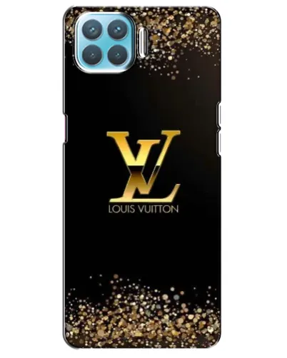 Чехол для OPPO A93 с картинкой «LV — золотые искры»