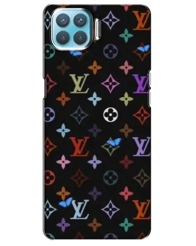 Чехол для OPPO A93 с картинкой «Цветная монограмма LV»