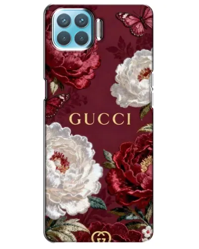 Чехол для OPPO A93 с картинкой «Gucci — бордовые розы» Чехол для OPPO A93 с картинкой «Gucci — бордовые розы»