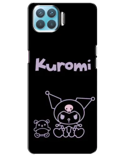 Чохол для OPPO A93 з картинкою «Kuromi — чорний мінімалізм»