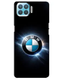 Чохол для OPPO A93 з картинкою «BMW — неонове сяйво»