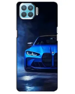 Чохол для OPPO A93 з картинкою «Блакитна BMW M4»